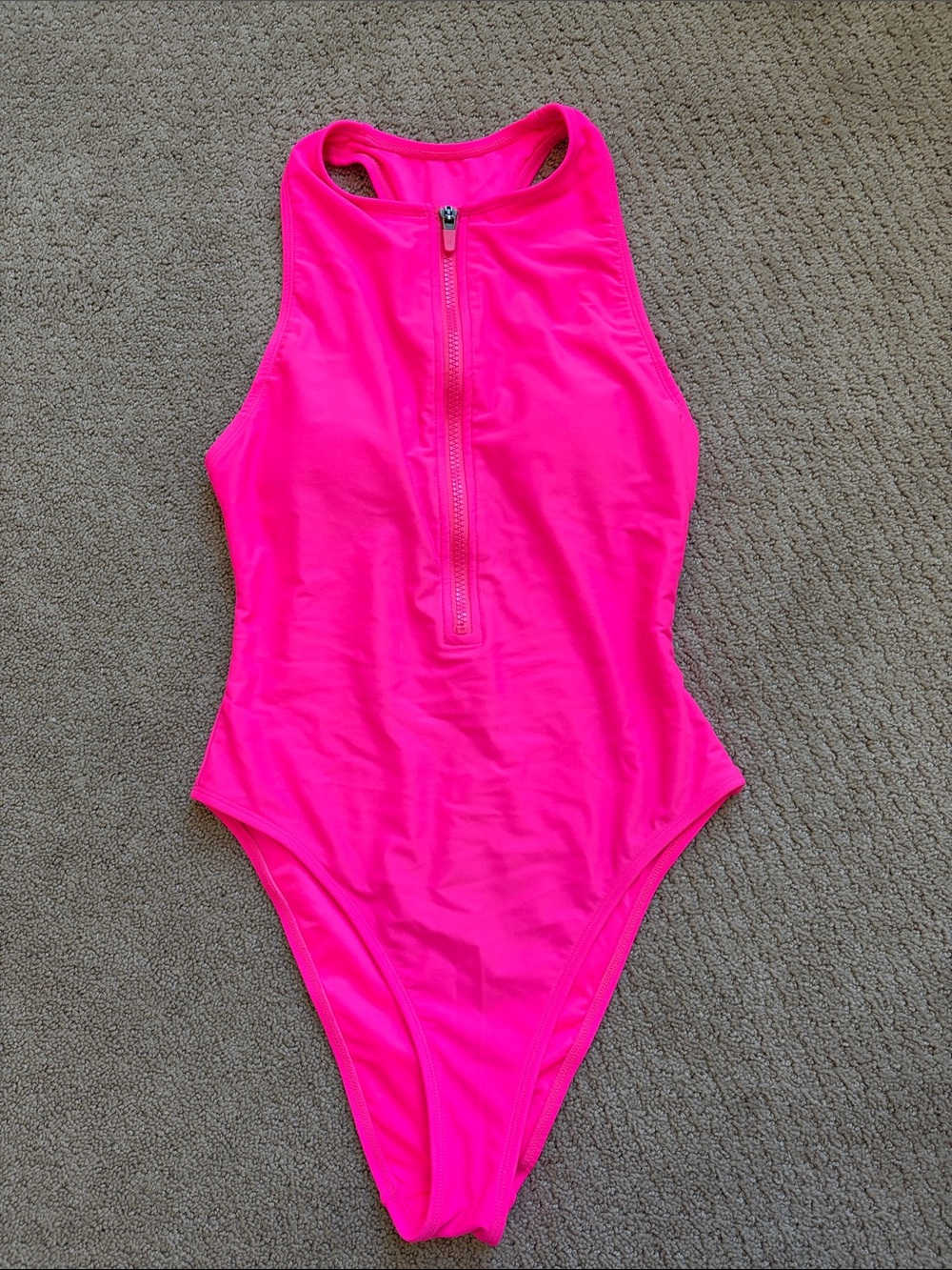 Forever 21 Neon Pink One-Piece Swimsuit